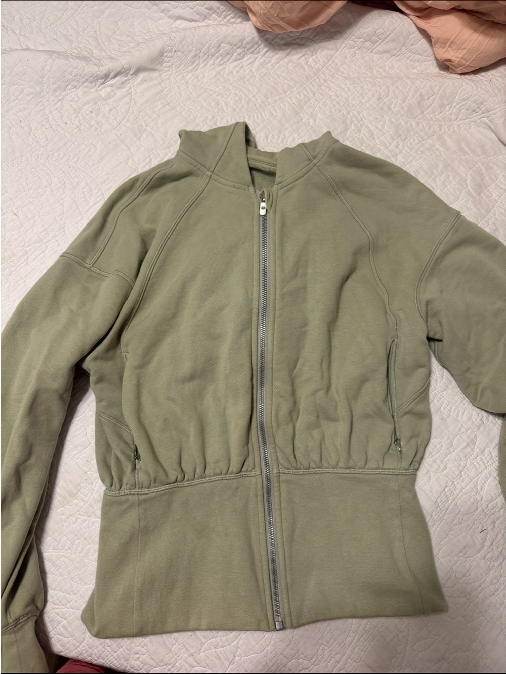 Olive Green Zip-Up Women's Jacket